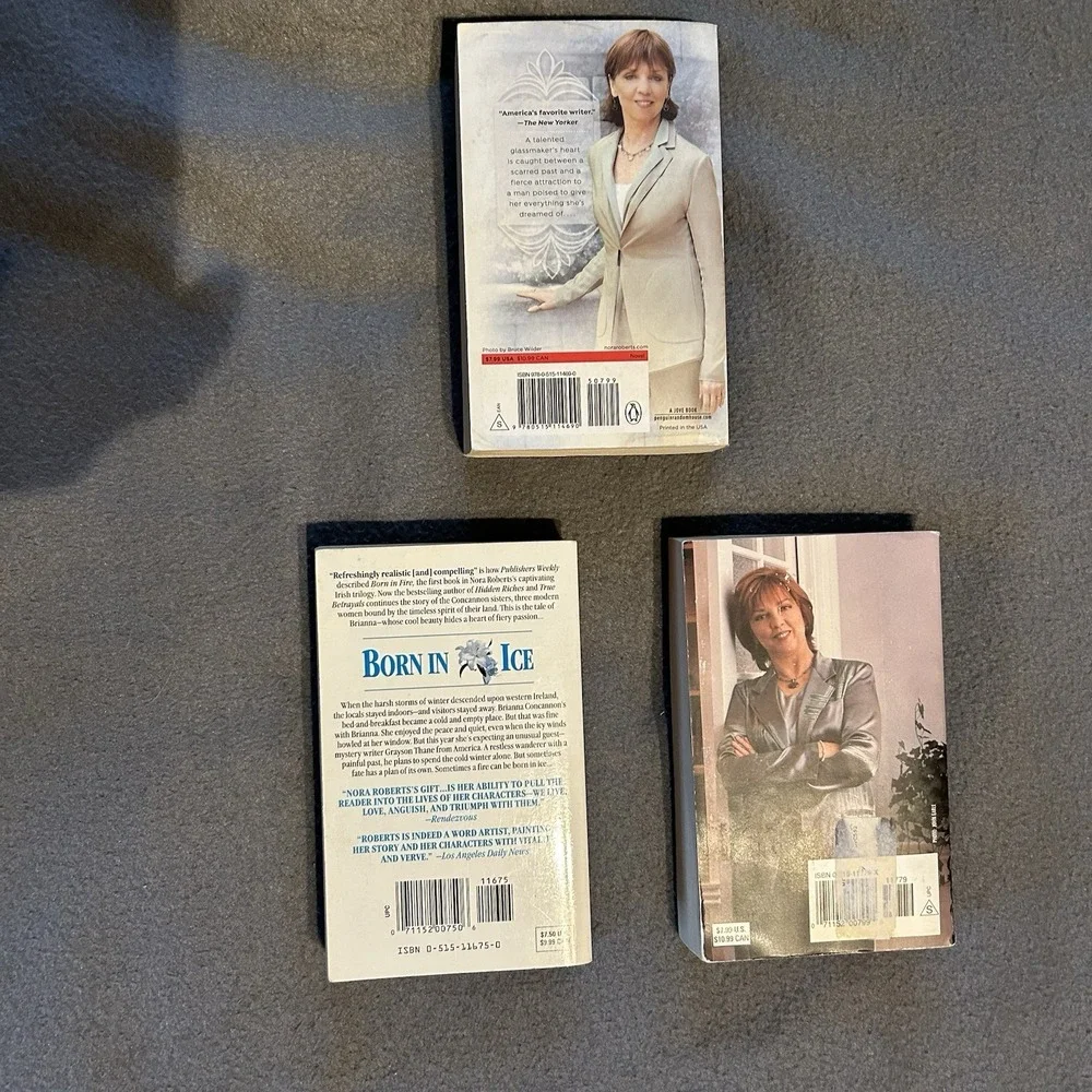 Nora Roberts Irish Born Trilogy Books Lot of 3 PBs: Born in Fire, Ice, Shame